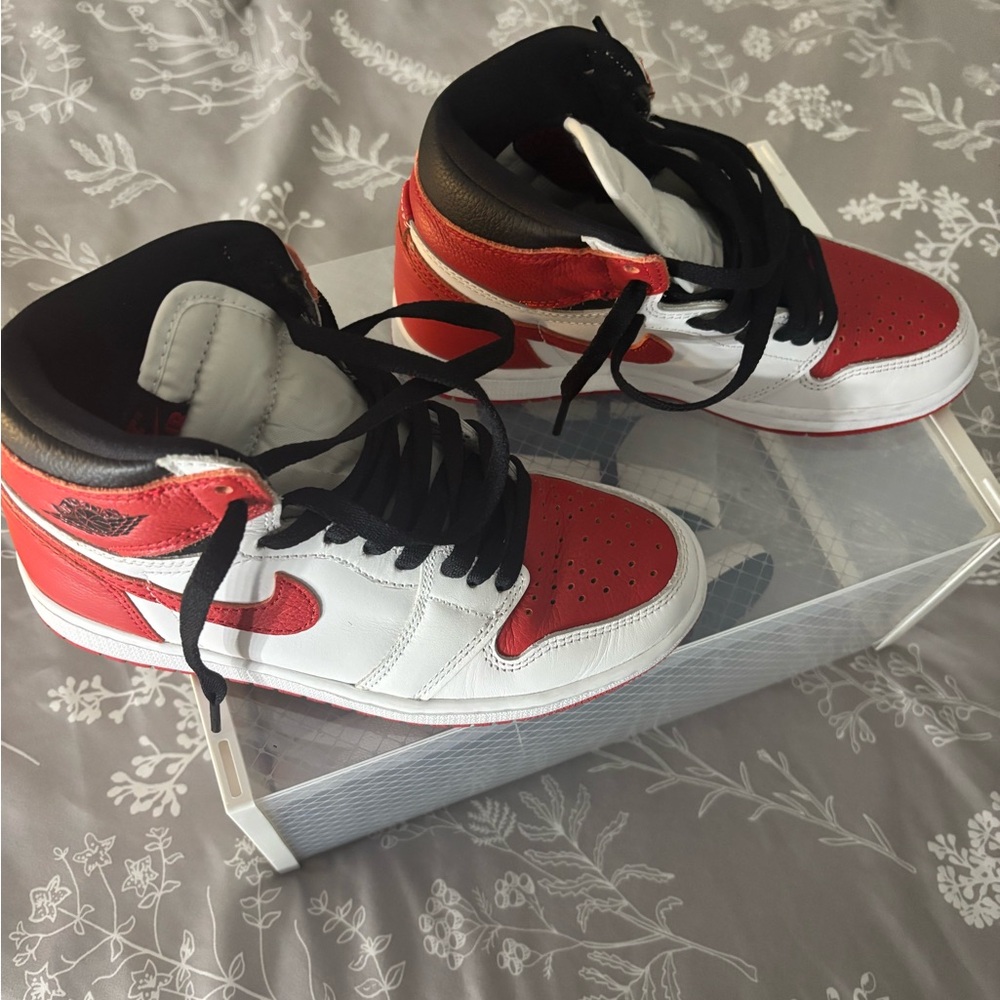 Nike MLB Kids Red and White High-Top Sneakers